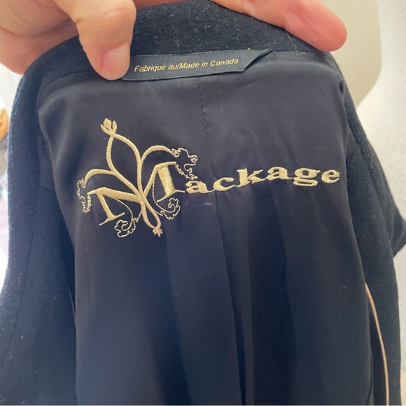 Mackage Black Pea Coat - Picture 10 of 16